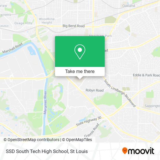 SSD South Tech High School map