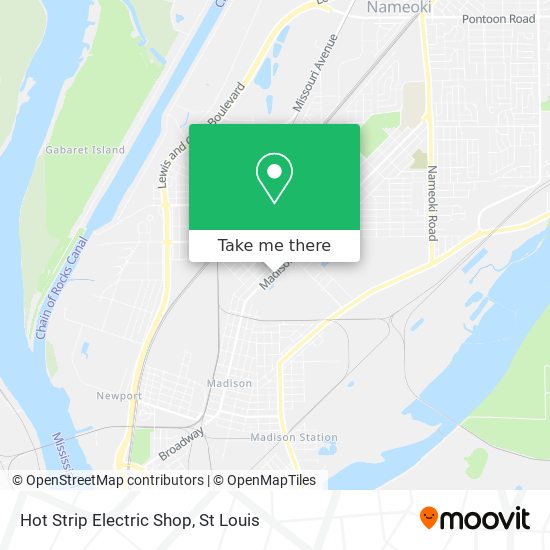 Hot Strip Electric Shop map