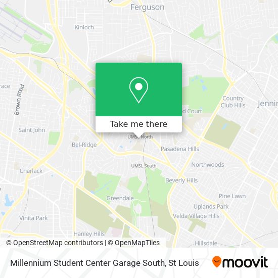 Millennium Student Center Garage South map