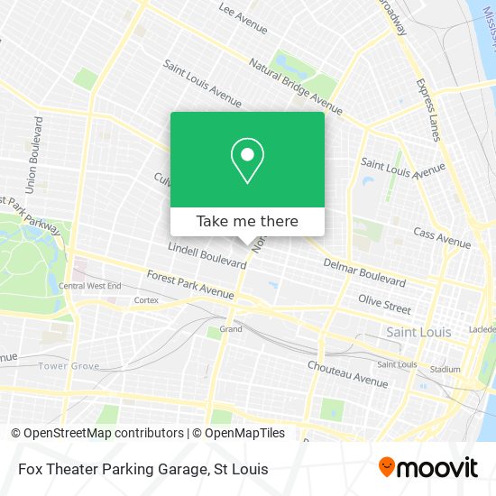 Fox Theater Parking Garage map