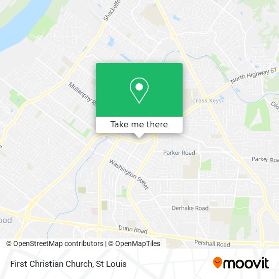 First Christian Church map