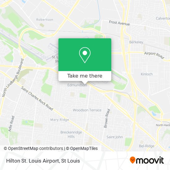 Hilton St. Louis Airport map