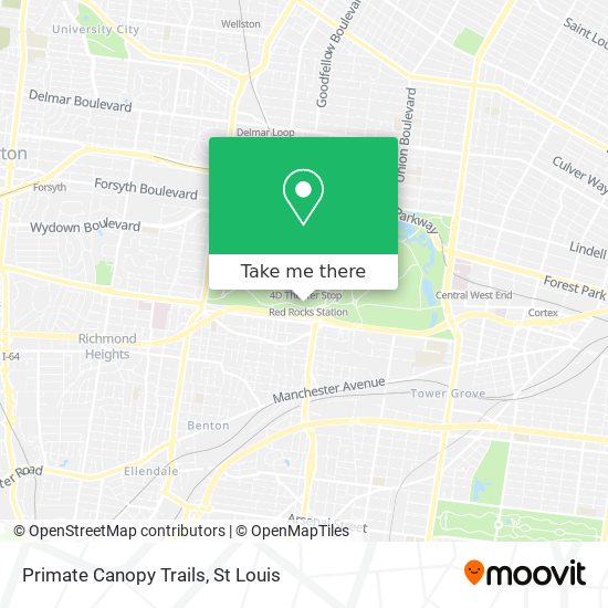Primate Canopy Trails map