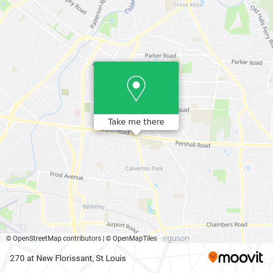 270 at New Florissant map