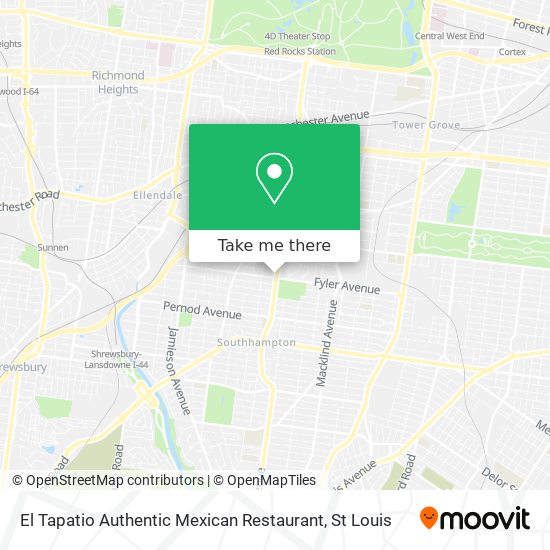 El Tapatio Authentic Mexican Restaurant map