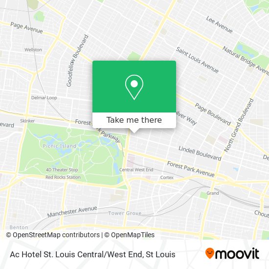 Mapa de Ac Hotel St. Louis Central / West End