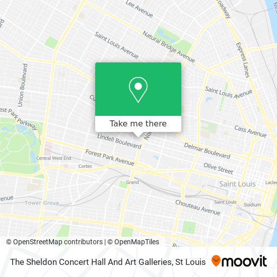 The Sheldon Concert Hall And Art Galleries map