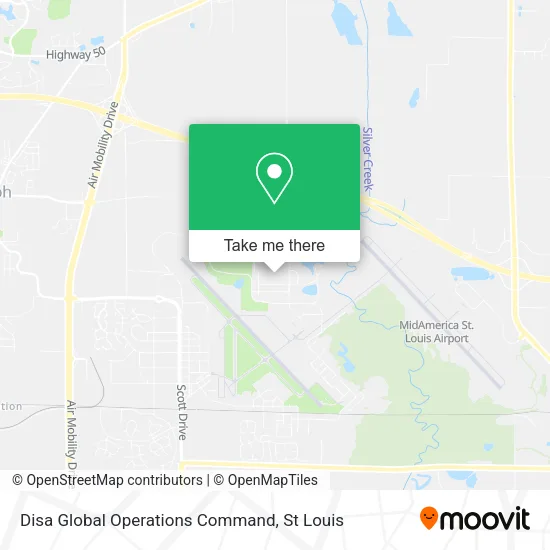 Disa Global Operations Command map