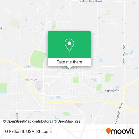 O Fallon IL USA map