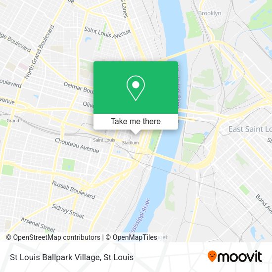 St Louis Ballpark Village map