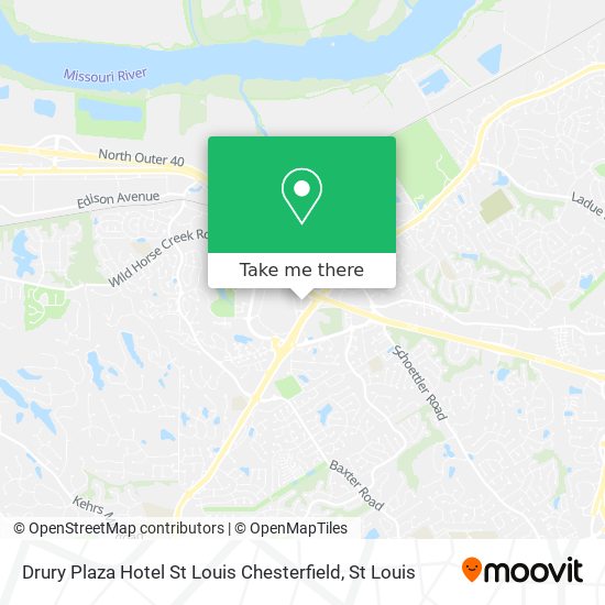Mapa de Drury Plaza Hotel St Louis Chesterfield