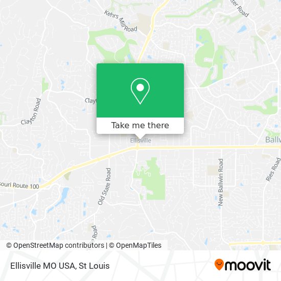Mapa de Ellisville MO USA