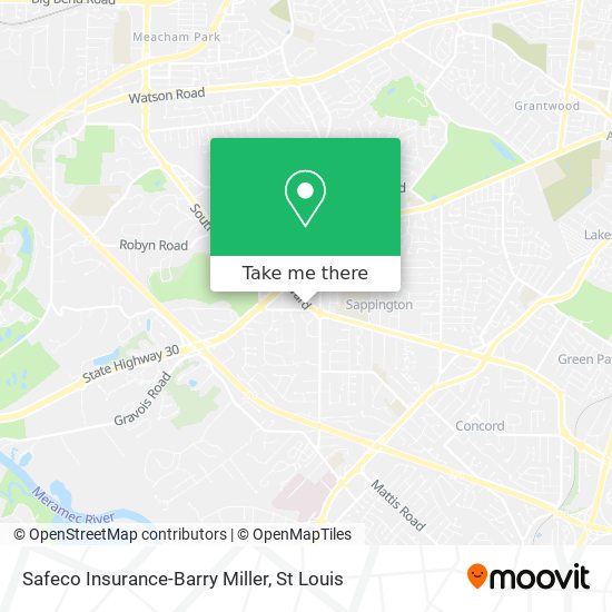 Mapa de Safeco Insurance-Barry Miller