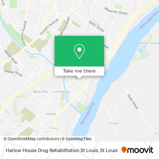 Harlow House Drug Rehabilitation St Louis map