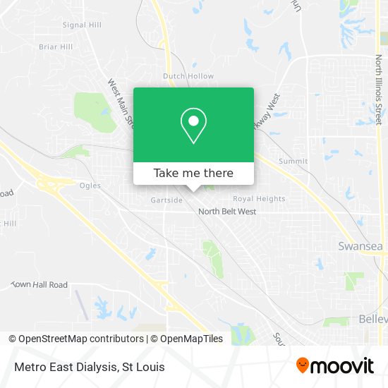 Metro East Dialysis map