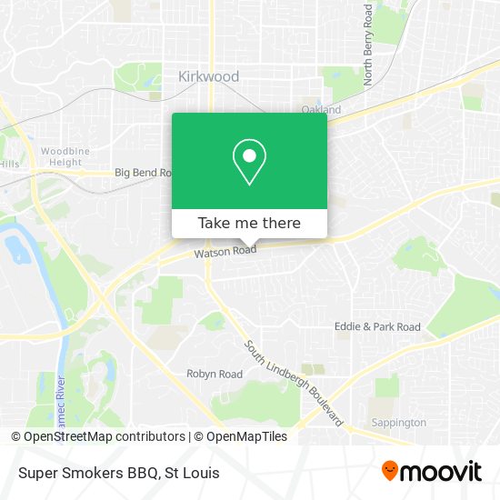 Super Smokers BBQ map