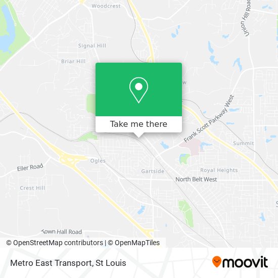 Metro East Transport map