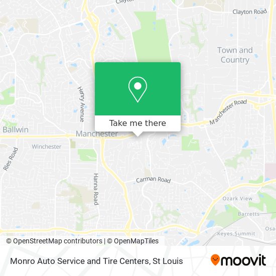 Monro Auto Service and Tire Centers map