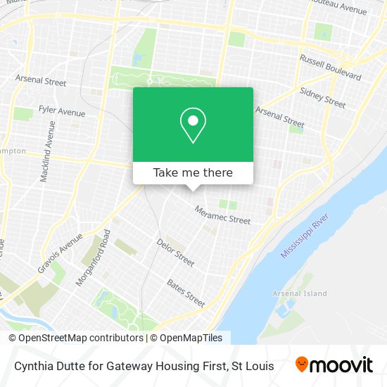 Cynthia Dutte for Gateway Housing First map