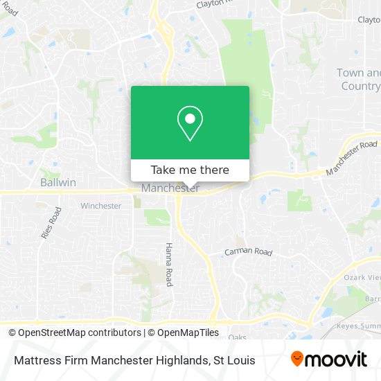 Mapa de Mattress Firm Manchester Highlands