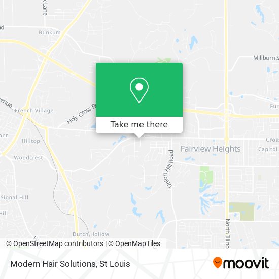 Modern Hair Solutions map