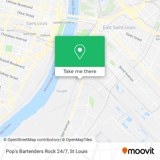 Mapa de Pop's Bartenders Rock 24/7