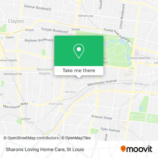 Sharons Loving Home Care map