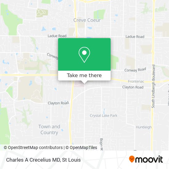 Charles A Crecelius MD map