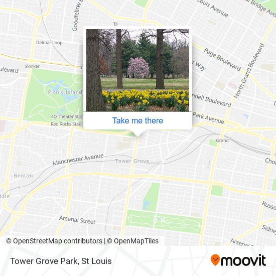 Tower Grove Park map