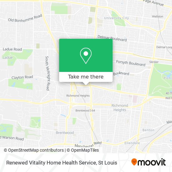 Mapa de Renewed Vitality Home Health Service