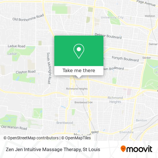 Zen Jen Intuitive Massage Therapy map