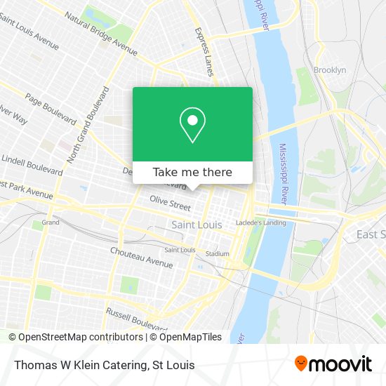 Thomas W Klein Catering map