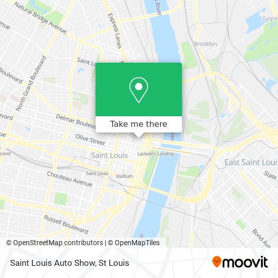 Saint Louis Auto Show map