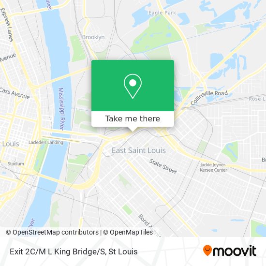 Mapa de Exit 2C/M L King Bridge/S