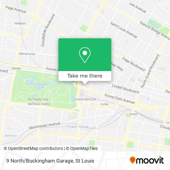 Mapa de 9 North/Buckingham Garage