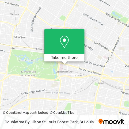 Doubletree By Hilton St Louis Forest Park map
