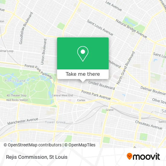 Rejis Commission map