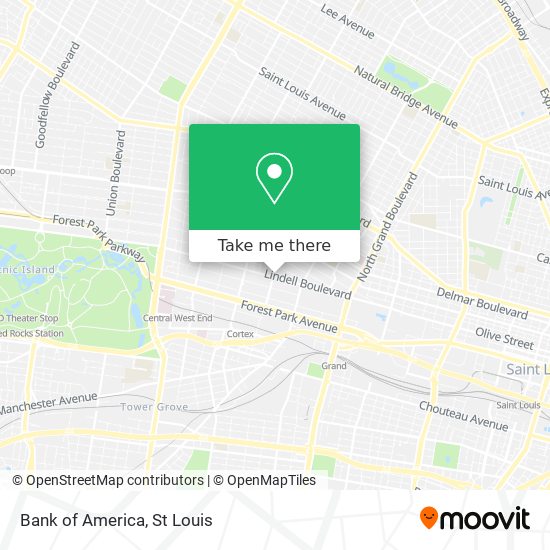Mapa de Bank of America