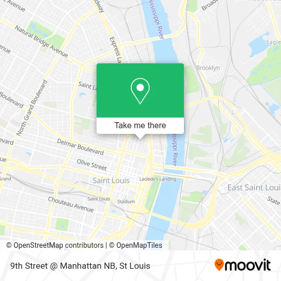 9th Street @ Manhattan NB map