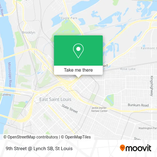 9th Street @ Lynch SB map