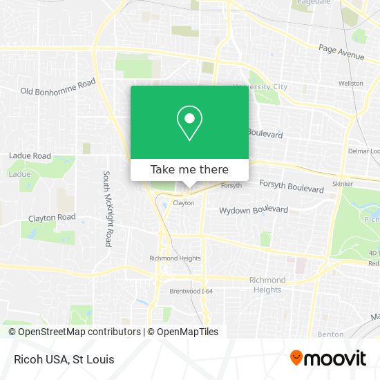 Mapa de Ricoh USA