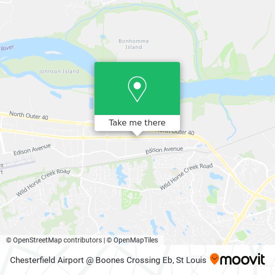 Chesterfield Airport @ Boones Crossing Eb map
