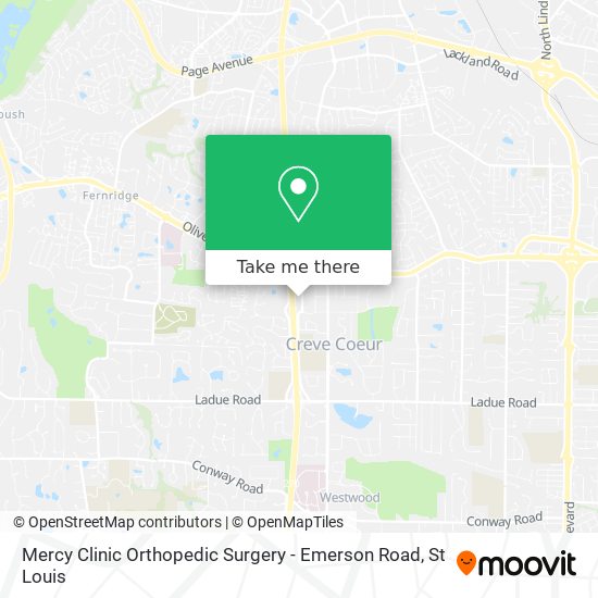 Mapa de Mercy Clinic Orthopedic Surgery - Emerson Road