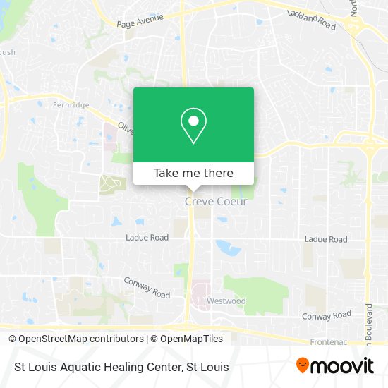 St Louis Aquatic Healing Center map