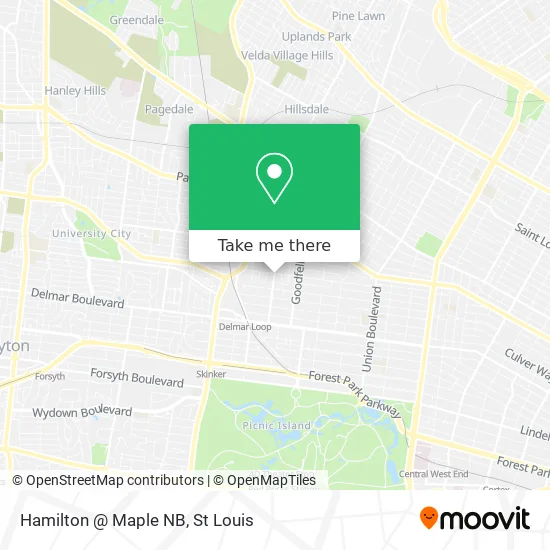 Hamilton @ Maple NB map