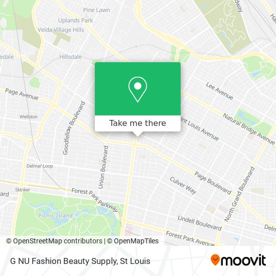 Mapa de G NU Fashion Beauty Supply
