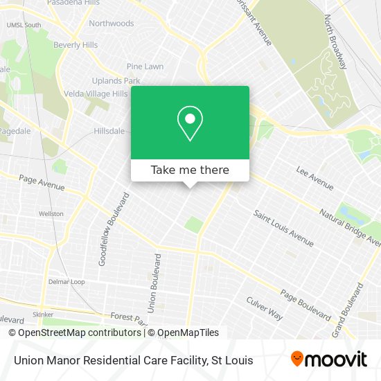 Mapa de Union Manor Residential Care Facility