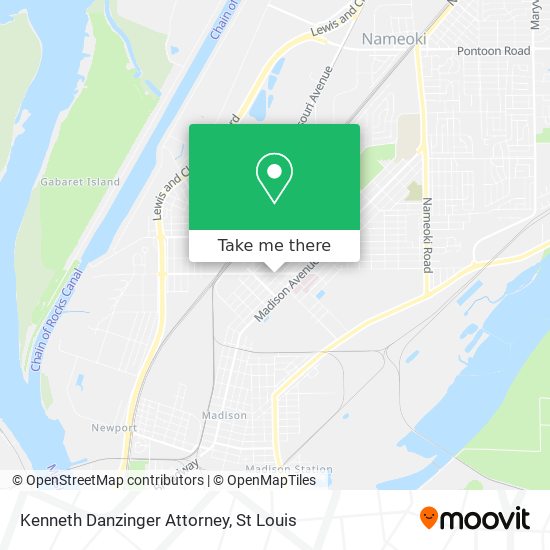 Mapa de Kenneth Danzinger Attorney
