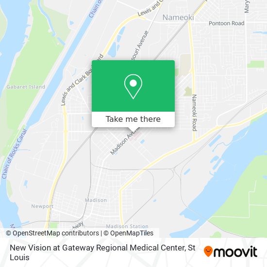 New Vision at Gateway Regional Medical Center map