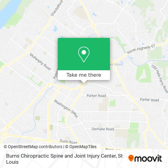 Mapa de Burns Chiropractic Spine and Joint Injury Center